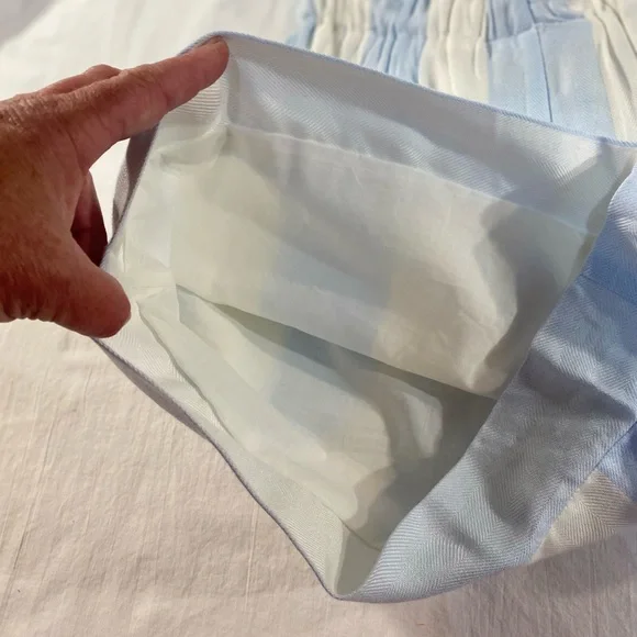 Lauren James Nassau Stripe Paperbag Shorts S - Picture 13 of 13